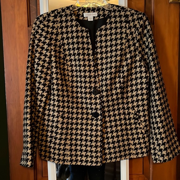 Coldwater Creek Houndstooth Blazer - Picture 1 of 3